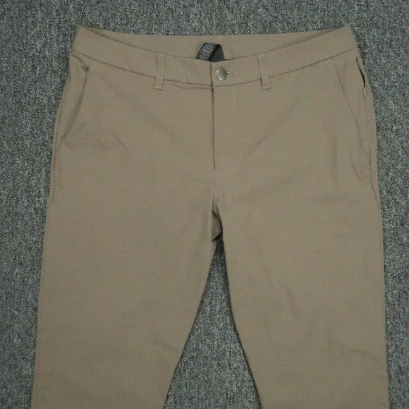 Lululemon Pants Men 33x27 Brown ABC Classic 5 Pocket Trouser Straight Warpstreme